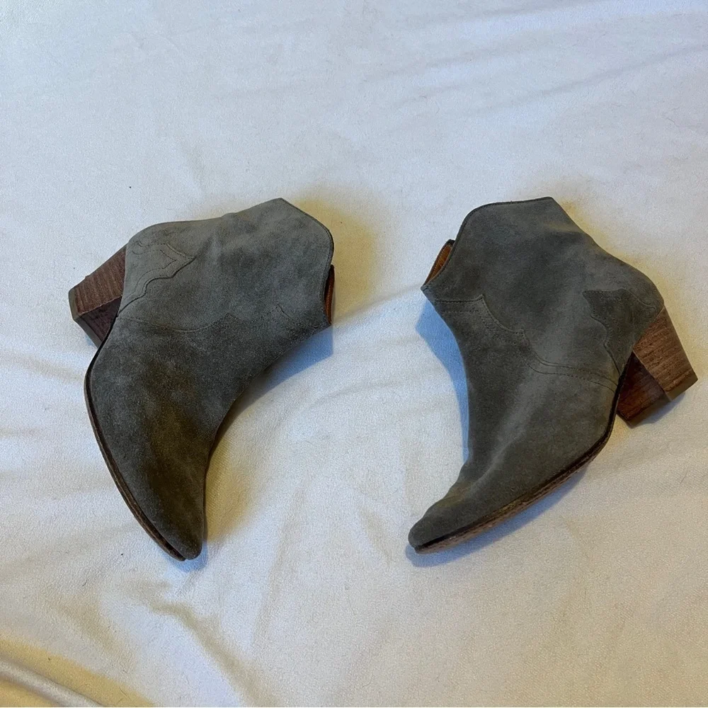 ISABEL MARANT Étoile The Dicker Suede Ankle Boots in Size 36